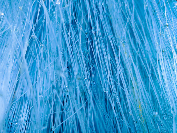 Detail view and background of used fishing nets. - 写真・画像