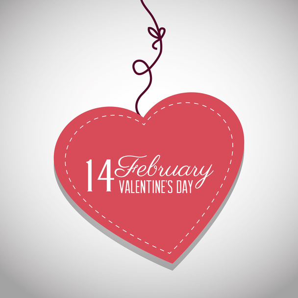 Valentines day design, vector illustration. - Vector, Image
