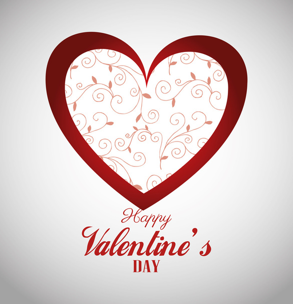 Valentines day design, vector illustration. - Vector, Imagen