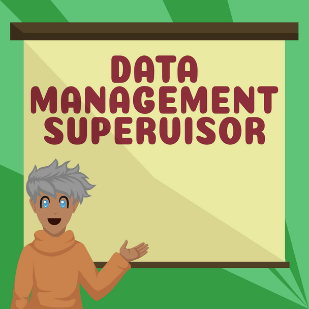 Data Management Supervisor, Internet-Konzept zur Gewährleistung eines effizienten und effektiven Betriebs - Foto, Bild