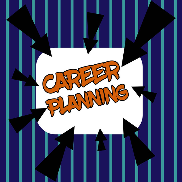 Career Planning, Concepto de negocio Una lista de objetivos y las acciones que puedes tomar para alcanzarlos - Foto, imagen