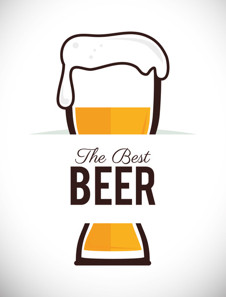 Beer design, vector illustration. - Vector, Image