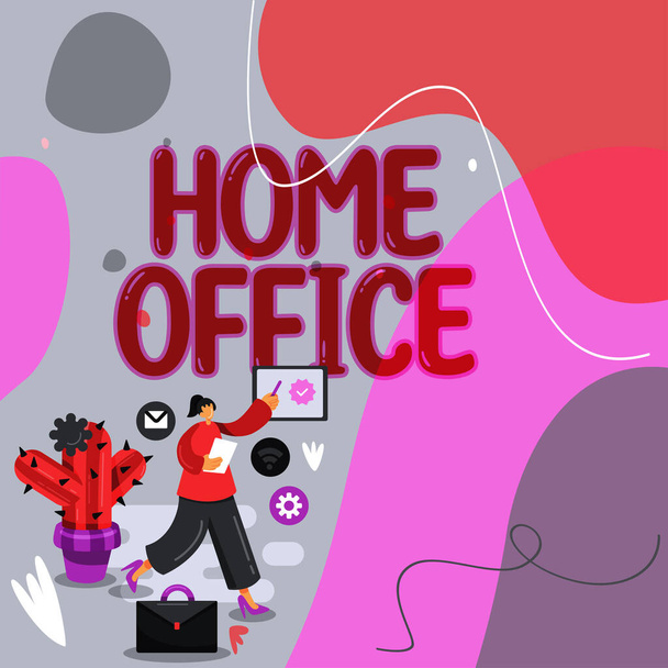 Escribir mostrando texto Home Office, Espacio de ideas de negocios designado en una residencia de personas para asuntos oficiales - Foto, Imagen