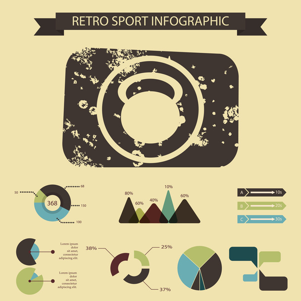 illustratie van gezonde levensstijl infographic - Vector, afbeelding