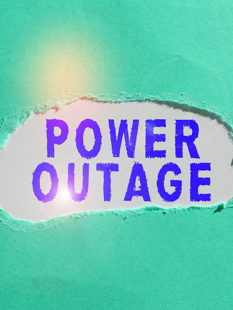 Inspiração mostrando sinal Power Outage, foto conceitual A capacidade de influenciar os pares para atingir os objetivos - Foto, Imagem