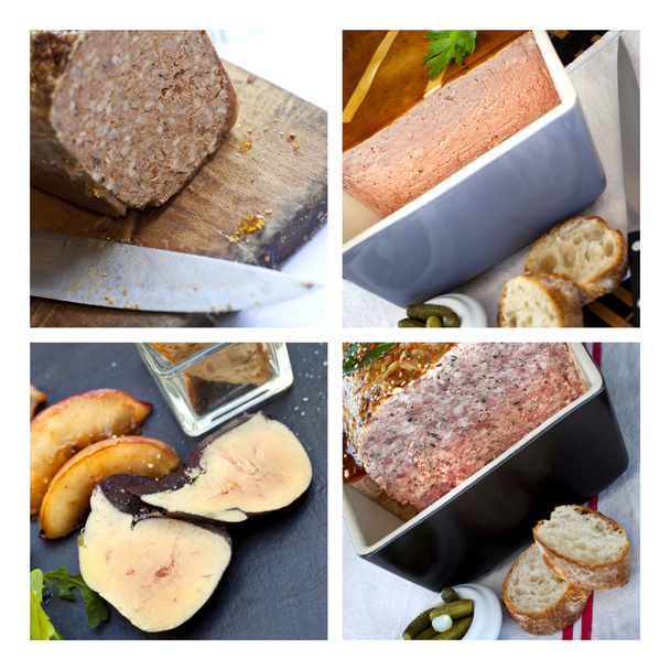 Pâte française et foie gras
 - Photo, image