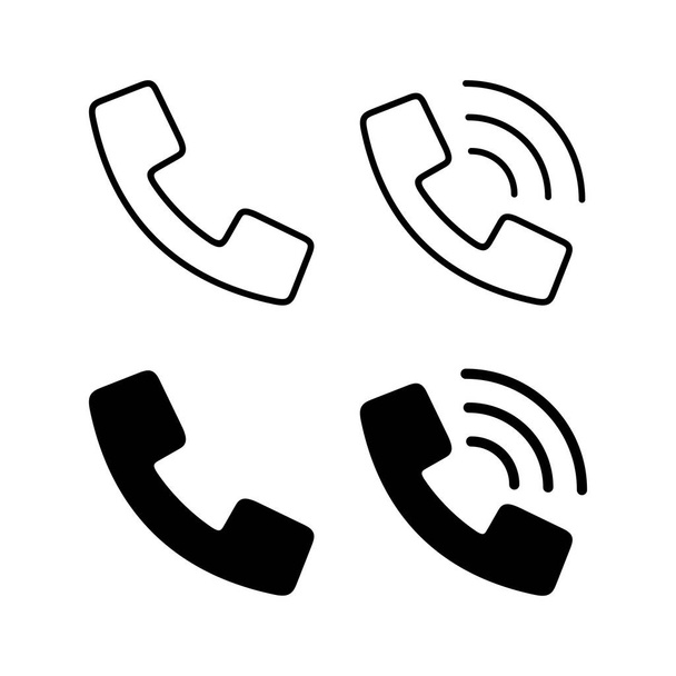 Вызовите вектор значков для веб и мобильного приложения. телефонный знак и символ. значок телефона. свяжитесь с нами  - Вектор,изображение