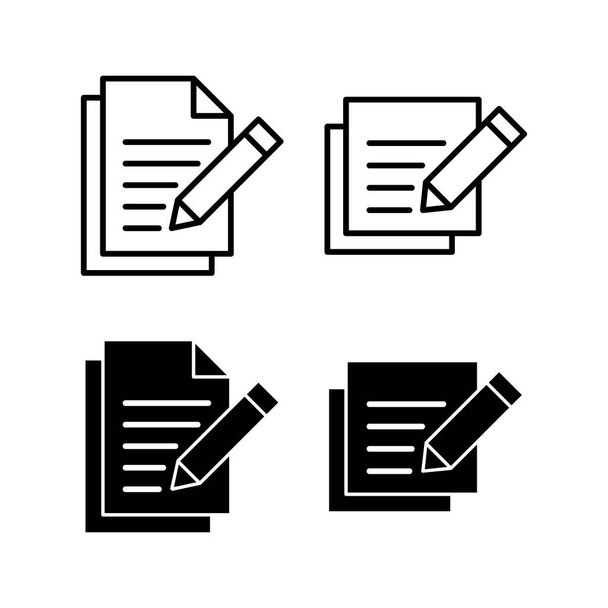 Note icon vector for web and mobile app. notepad sign and symbol - Vector, Image