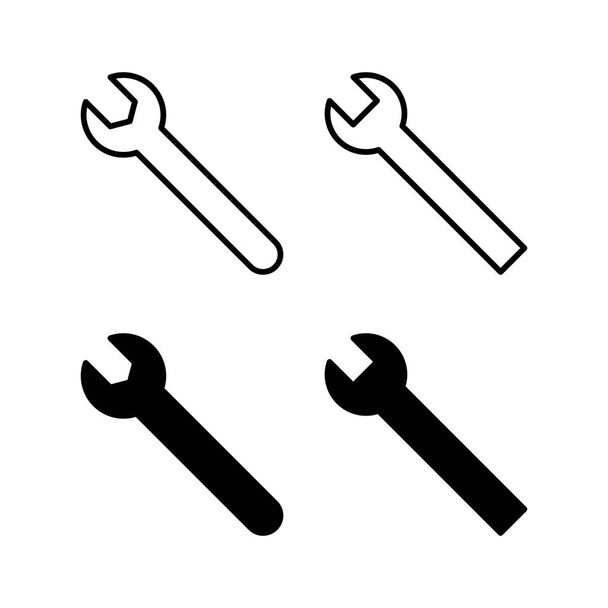 Llave icono vector para la web y la aplicación móvil. icono de reparación. signo y símbolo de herramientas - Vector, imagen