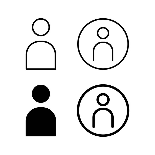 Gebruiker Ikoon vector voor web en mobiele app. persoonlijk teken en symbool. mensen pictogram.  - Vector, afbeelding