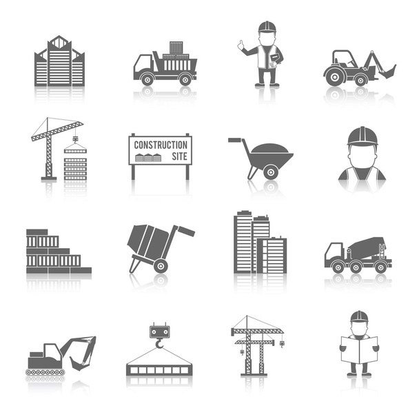 Construction Icons Set - Vector, Image