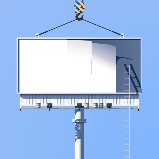 Budowy Billboard plakat - Wektor, obraz