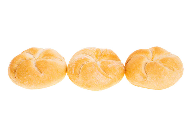 kaiser buns isolated on white background - Photo, Image