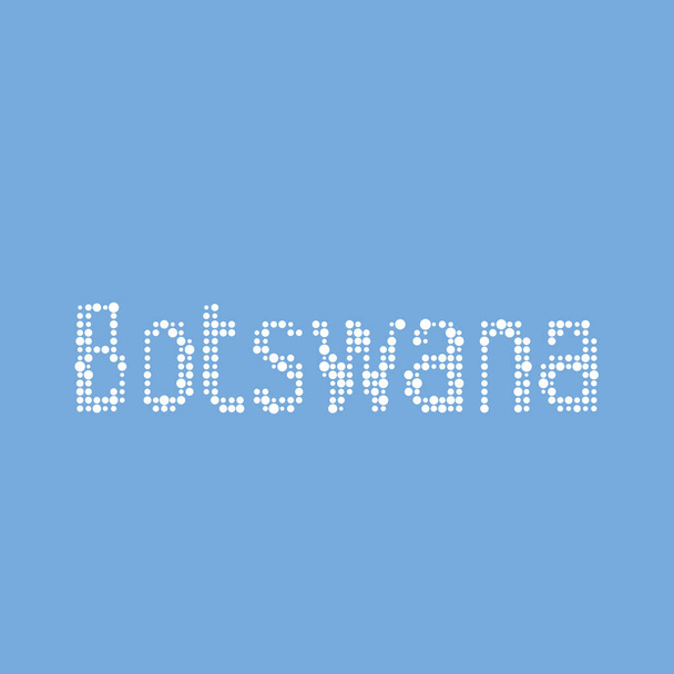 Botswana Silhouette Pixelado ilustração mapa padrão - Vetor, Imagem