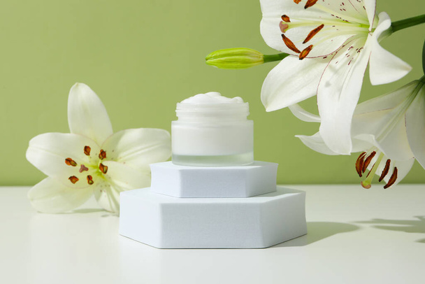 Concept of skin and body care, cream cosmetic - Photo, Image
