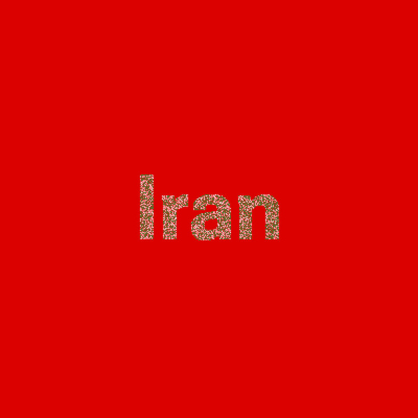 Irã silhueta Pixelado ilustração mapa padrão - Vetor, Imagem
