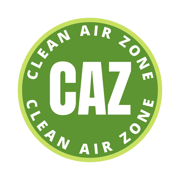 CAZ ícone de símbolo de zona de ar limpo - Foto, Imagem