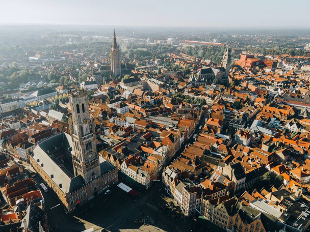The Belfry of Bruges the town of Bruges, Belgium - Foto, afbeelding