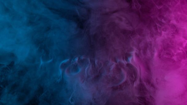 Neon atmospheric smoke, abstract background, close-up. - Photo, Image