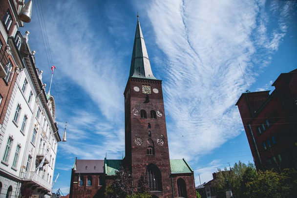 Aarhus Cathedral (Domkirke) in Aarhus, Denmark (Jutland) - Foto, afbeelding