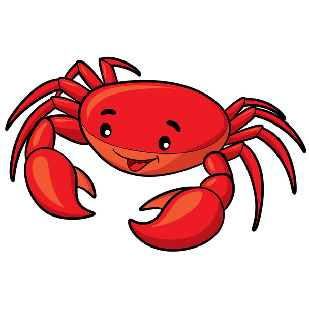 Crab Cartoon - Vector, Image