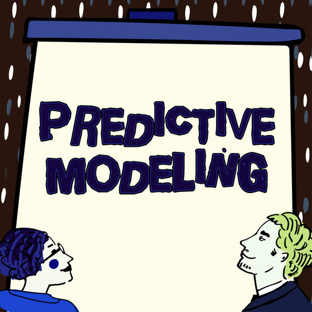 Texto que muestra inspiración Modelado predictivo, Estrategia de mantenimiento del concepto empresarial impulsada por el análisis predictivo - Foto, Imagen