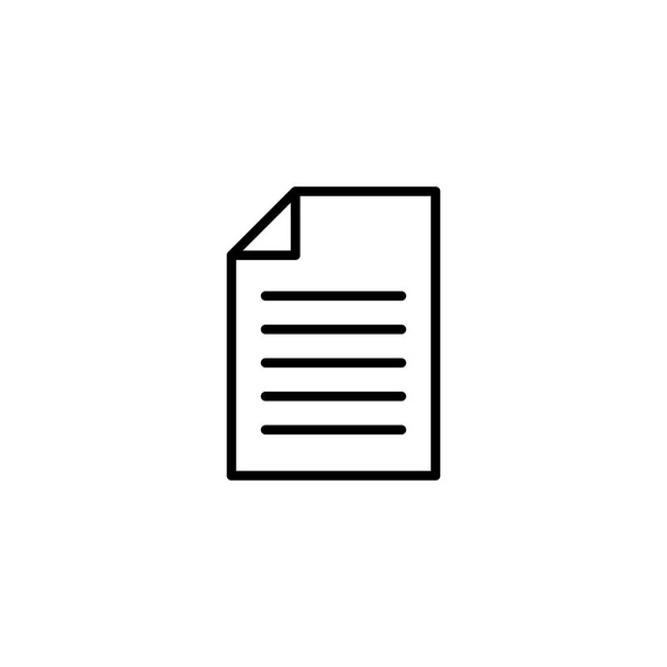Document icon. Paper sign and symbol. File Icon - Vector, Image