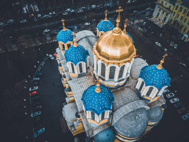 ウクライナのキエフに見られる聖ヴォロディミール大聖堂 - 写真・画像