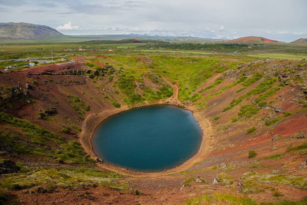 Kerid Crater in Iceland - Photo, Image