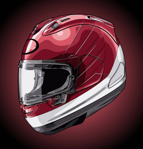  motocykl helma vektor šablona pro potřeby návrhu - Vektor, obrázek