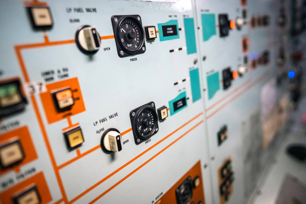 Image of a control panel with many buttons. - Photo, Image