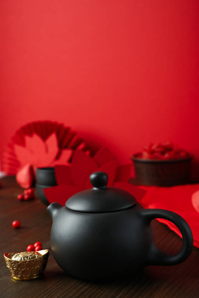 Concept of tea, asian tea, space for text - Photo, Image