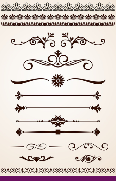 Dividers, borders and decorations - Vector, Image