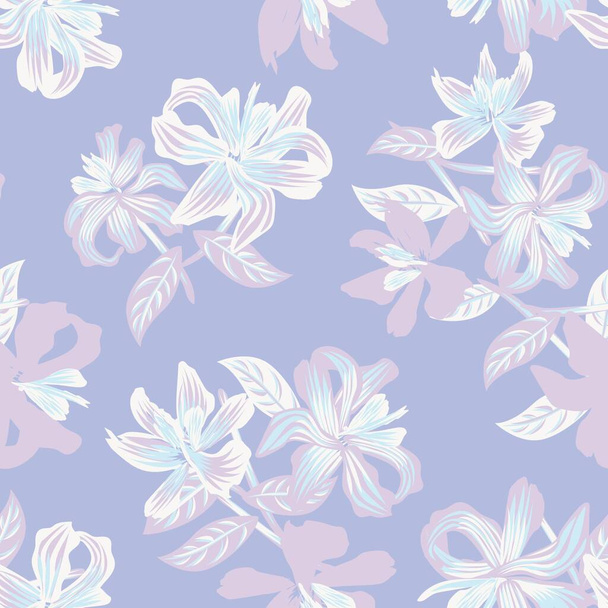 Oriental Floral seamless pattern background for fashion textiles, graphics, backgrounds and crafts - Διάνυσμα, εικόνα