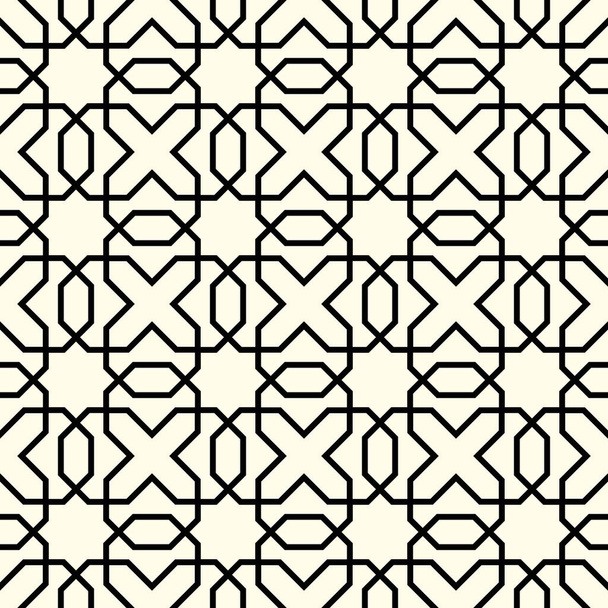 Patrón geométrico abstracto con líneas. Para fondo, patrón, folleto, ramadán, invitación - Vector, imagen