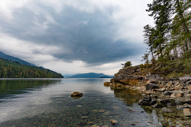 Little Bear Cove maisema Vancouverin saaren itärannikolla, Brittiläinen Kolumbia, BC, Kanada - Valokuva, kuva
