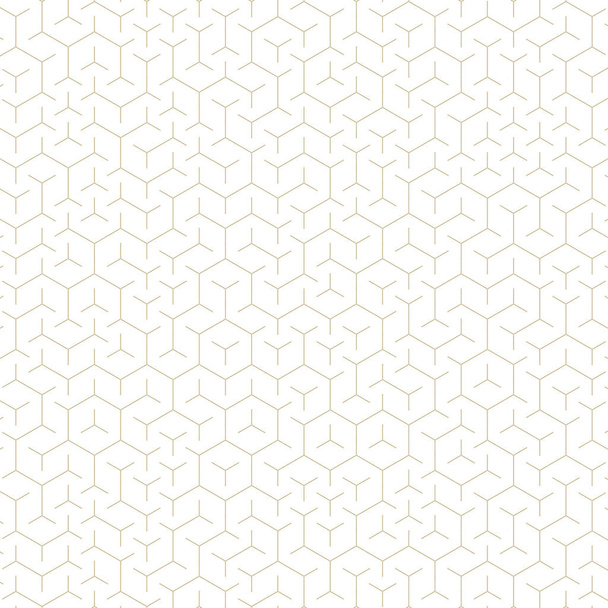  Sechseckiges Labyrinth Muster abstrakte Illustration - Vektor, Bild