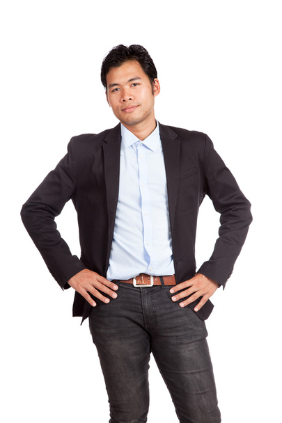 Asian businessman in casual suit - Фото, изображение