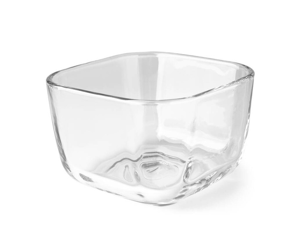 szklana miska izolowana na białym tle - Zdjęcie, obraz