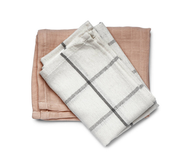 Clean napkins isolated on white background - Photo, Image