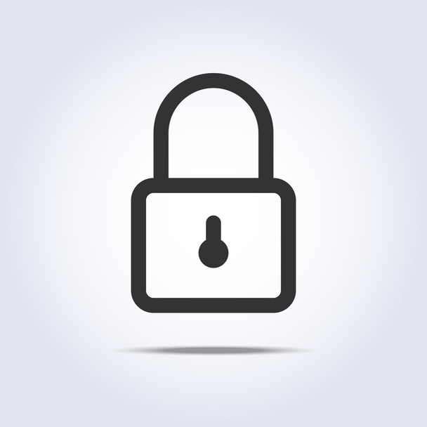 Closed lock icon - Vector, Image