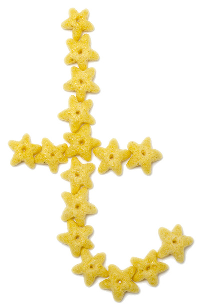 jíst snídani cereálie abeceda hvězda - Fotografie, Obrázek