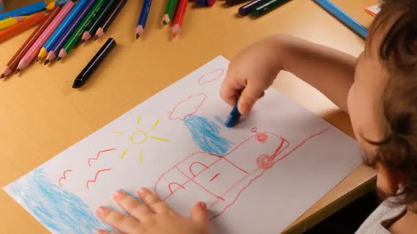 子供の落書き教育のための子供の落書きの絵 - 映像、動画