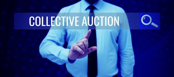 Koncepční zobrazení Kolektivní aukce, Přehled podnikání Shromažďování a měření informací o zájmových proměnných - Fotografie, Obrázek