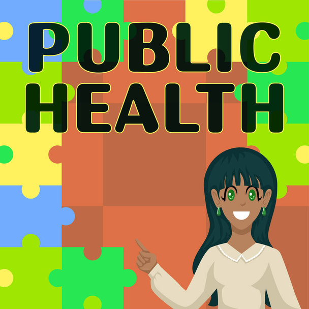 Εννοιολογική απεικόνιση Δημόσια Υγεία, Εννοιολογική φωτογραφία Προώθηση υγιεινού τρόπου ζωής στην κοινότητα και τους ανθρώπους της - Φωτογραφία, εικόνα