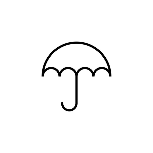 Regenschirm-Symbol. Schirmschild und Symbol - Vektor, Bild