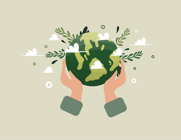 earth vector design for environment ozone and earth day event - Vector, imagen