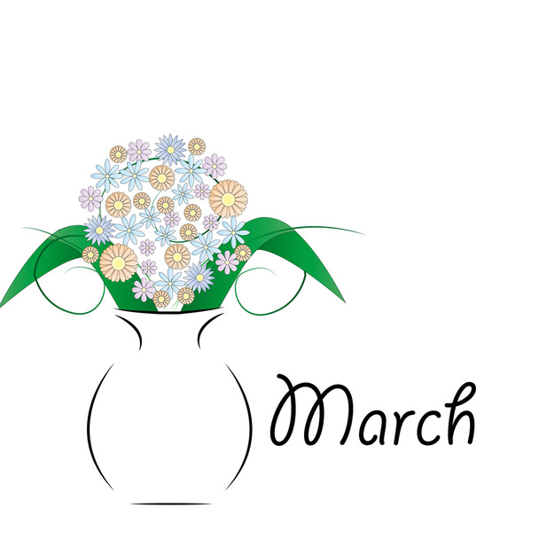 March 8 - Women's Day . - Вектор, зображення
