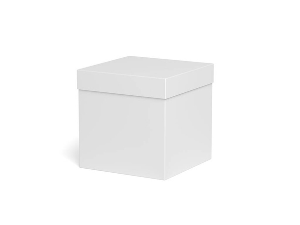 Caja aislada sobre fondo blanco. En blanco. ilustración 3d. - Foto, Imagen