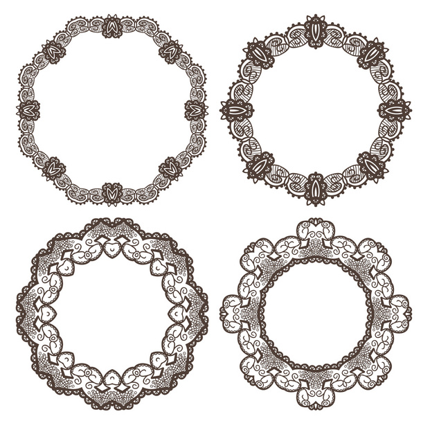 Ornamental calligraphic  frames - Vector, Image